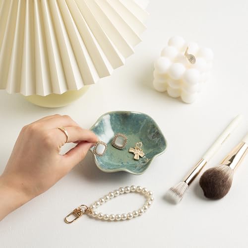 Ceramic Ring Dish, Jewelry Trinket Tray for Rings and Earrings - Image 4