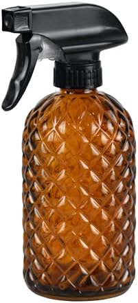 12Oz Glass Plant Spray Bottle with Black Plastic Top Pump by Hzxcuim
