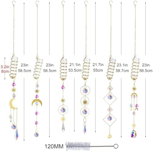 6Pcs Crystal Suncatchers with Propagation Stations Glass Wall Planters - Image 3