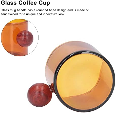 Glass Espresso Cups, 4 oz Mini Amber Glass Coffee Mugs - Image 6
