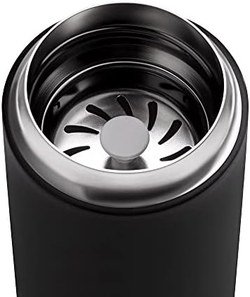 Fellow 12 oz Carter Move Travel Mug - Vacuum-Insulated Stainless Steel Travel Coffee Mug - Coffee Tumbler with Ceramic Interior and Splash Guard - Matte Black - Image 5