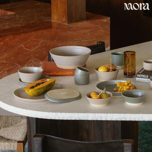 Mora Ceramic Decorative Tray - 10.6in Dish for Jewelry, Soap Dispenser, Perfume, Makeup, Accessories, Candle, in the Bathroom Vanity, Bedside, or Kitchen Counter. Cute Organizers - Storm - Image 6