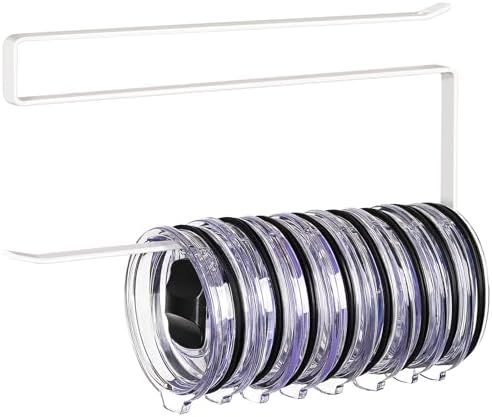 Tumbler Lid Organizer, Versatile Tumbler Lid Storage Holds 10 Lids, White by JOLENSOY