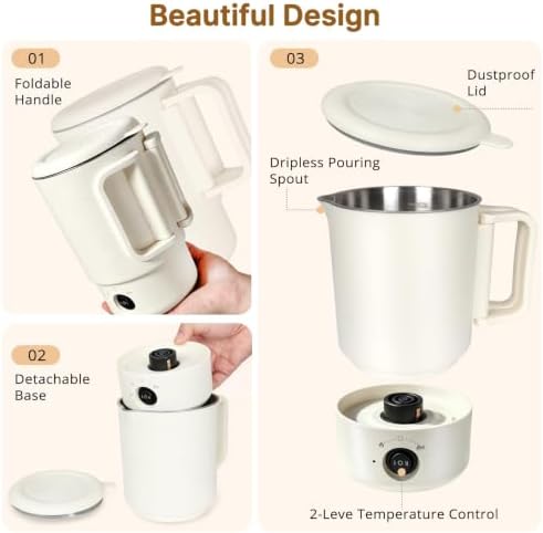 27 OZ Electric Wax Melter Pot Kit with Pour Spout for DIY Candle & Soap - Image 2