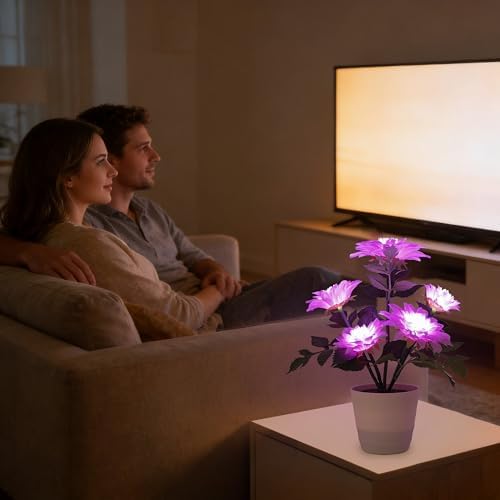 Artificial Sunflower Flower Lamp, Anniversary Christmas Birthday Gifts for for Women Mom Granddaughter Girlfriend Friend Wife, Dimensions Night Light Decor for Bedroom Bar Coffee Shop - Image 4