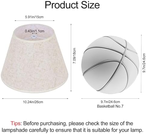 Beige Lamp Shade for Table Lamps, Small Empire Linen Textured Fabric Lampshade, 6 Inch Top 10 Inch Bottom 7 Inch High, Spider Fitter Replacement Shade for Bedside and Nightstand Lamps - Image 6