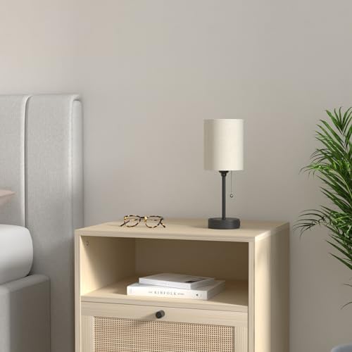Small Bedside Table Lamp for Bedroom - Desk Lamp with USB Ports for Dorm - Image 2