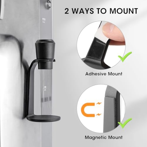 Aieve WDT Tool Espresso, Magnetic Coffee Distribution Tool Compatible with Ninja Luxe Cafe, 10 Needle Coffee Stirrer for Breville Barista Espresso Accessories (Magnetic & Adhesive Mount) - Image 2