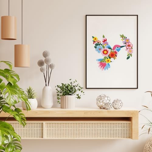 Nuberlic Embroidery Kit for Beginners with Bird and Flower Pattern - Image 6
