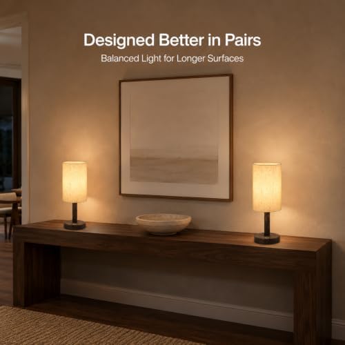 Small Rechargeable Cordless Table Lamp, Nightstand to Desk, Dark Walnut - Image 3