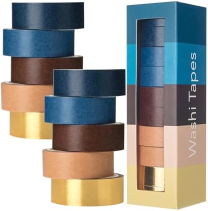 Mr. Pen- Washi Tape Set, 10 Rolls, 5 Yards/Roll, Washi Tape for Scrapbook by MrPen
