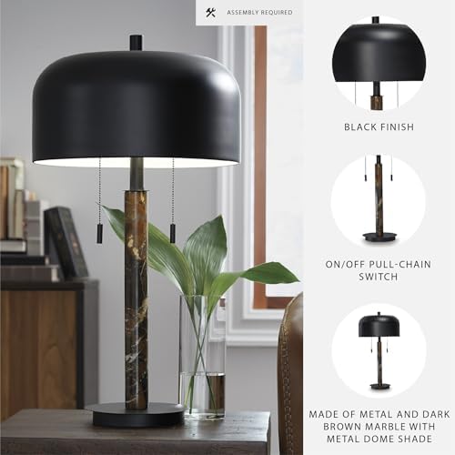 Signature Design by Ashley Alanbert Table Lamp, Industrial Dome Marble - Image 3