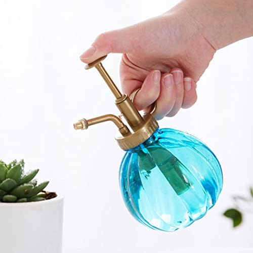 Mini Plant Mister Vintage Style Decorative Water Spray Bottle with Top Pump Small Watering Can for Indoor Potted Plants 1Pc Blue,Vintage Glass Plant Atomizer - Image 5