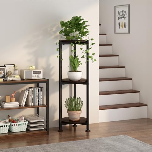 3 Tier Plant Stand Indoor Corner Tall Round Shape Plant Shelf - Image 5