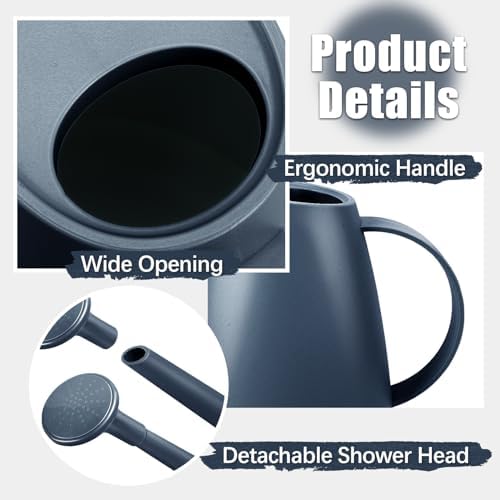 1.8L Watering Can, Small Watering Can for Indoor Plants with Long Spout - Image 6