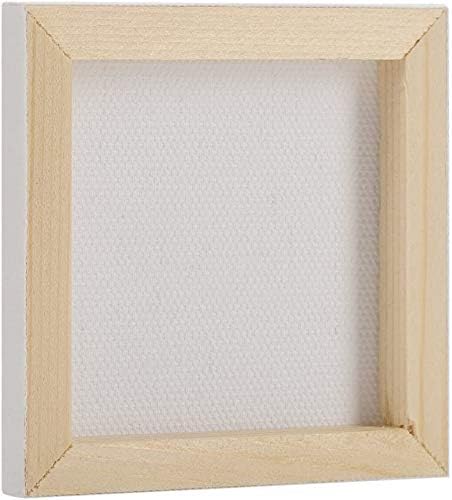 Tosnail 12 Packs Mini Canvas and Easel Set, Art Easel Stand with Canvas Set Tabletop Wooden Display Stand and Canvas Panels for Artist, Students, Adults, Kids Painting - Image 3
