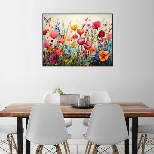 Diamond Art Kits for Adults, Wild Flowers Diamond Painting Kits for Adults - Image 4