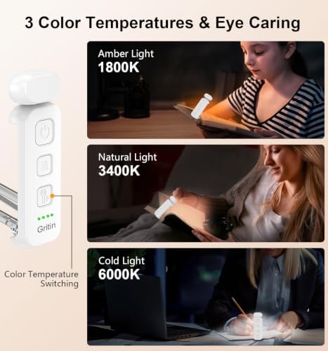 Gritin Reading Light, Rechargeable Book Light for Reading in Bed - Image 4