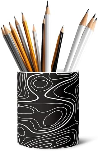 Ceramic Pen Holder Desk Accessories Brush Holder Pencil Holder Organizer by Unknown