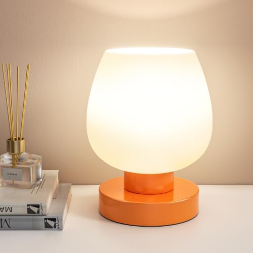 Seealle Small Touch Table Lamp for Nightstand, 3 Way Dimmable Bedside Lamp by SeealleLighting