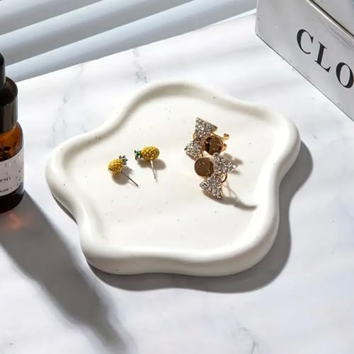 Room Decor Jewelry Tray, ring holder, Cloud Trinket Dish, Cloud Jewelry Tray, Ceramic Earring Necklace Dish Christmas Mothers Day Valentines for Women, Home Decor small jewelry dish ﻿ ﻿ by Owlcatcok