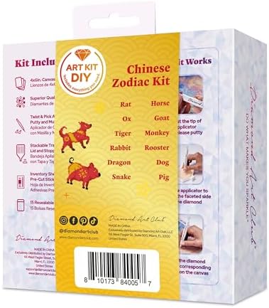 DIAMOND ART CLUB Mini Dazzles- Chinese Zodiac Diamond Art Kits for Adults - Image 5