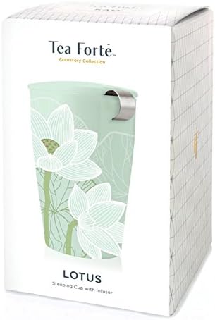 Tea Forte Double-Walled Ceramic Kati Cup, Lotus Blossom, 12 oz - Image 3