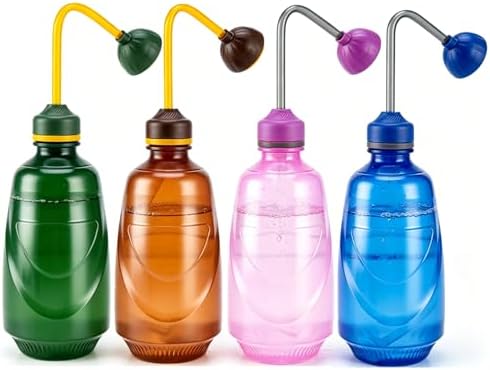 4 Pack Watering Can for Seedlings, 15oz/0.45L (Brown) by JusufuGardeningSeries