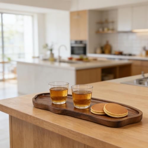 Rectangular Wooden Serving Tray for Coffee Tea Snacks(TP06（Large）) - Image 7