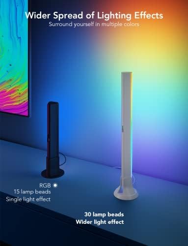 Govee RGBIC Light Bars, 15 Inches WiFi TV Lights for 45-70 inch TVs, White - Image 3