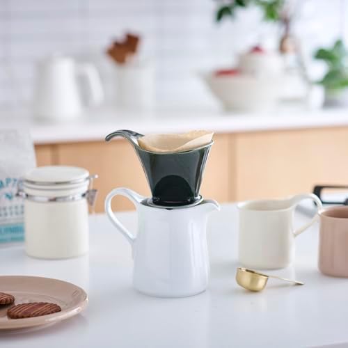 ZERO JAPAN - Bee House Pour Over Coffee Dripper - Ceramic Coffee Maker with Elegant Peek Hole, Drip Cone Brewer Coffee Gift, Brewing Accessories - Antique Green, Standard Size - Image 2