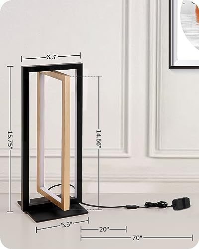 EDISHINE LED Table Lamp, Modern Bedside Lamps for Living Room, Gold - Image 6