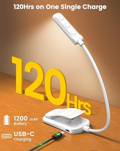 Glocusent 13 LED Book Lights for Reading at Night, Gifts for Book Lovers - Image 5