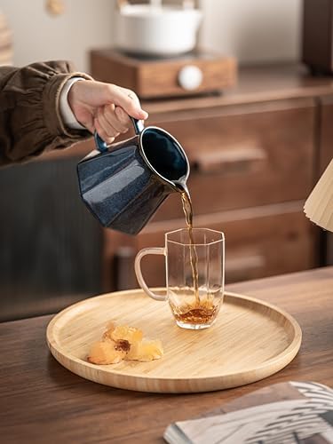Pour Over Coffee Maker,Ceramic Coffee Maker With 40 pcs Paper Filter，20oz/600ml Pour Over Coffee Dripper (Starry Blue) - Image 4