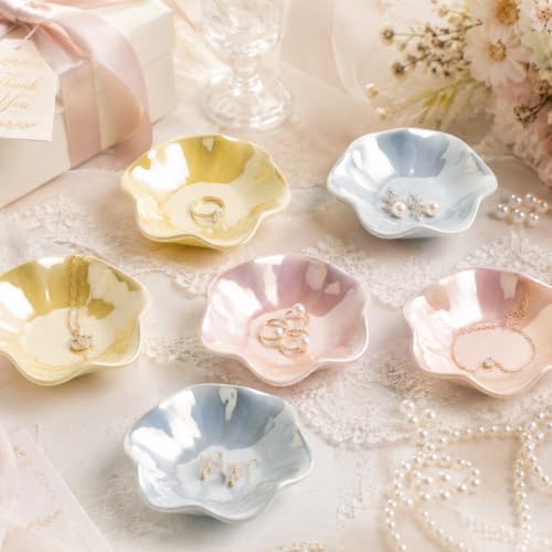 Ceramic Lotus Leaf Trinket Dish, Ring Holder for Jewelry - Image 5