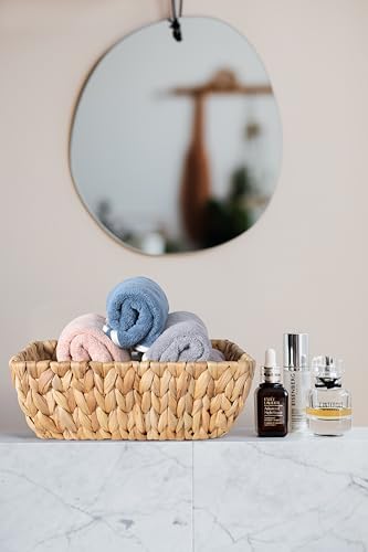 Small Wicker Baskets for Organizing 2 Pack, Hand Woven Baskets for Storage, Towels and Toilet Paper Organization, Woven Gift Basket,Countertop Baskets Set for Organizing - Image 3