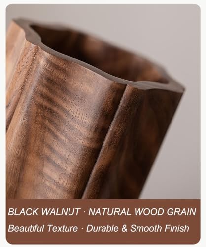 Black Walnut Pen Holder for Desk, Wooden Desk Organizer - Image 3
