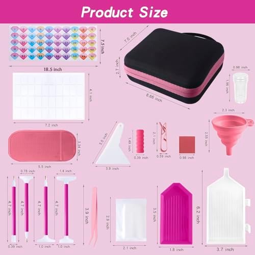 LYMUSUMI 30 Slots Diamond Art Storage Containers Diamond Painting Tools - Image 2