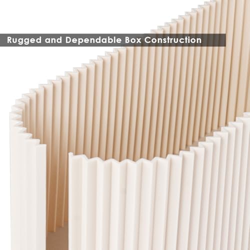 Cable Management Box with Solid Bamboo Cover, 12.6x5.4x4.4 inches, Beige - Image 5