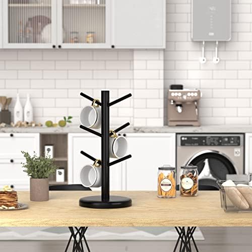 Dorhors Mug Holder Tree,Coffee Cup Holder,Mug Rack Stand Hook,Bar Organizer - Image 3