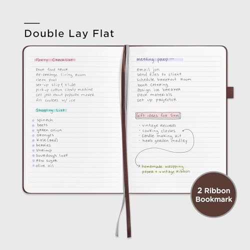 &And Per Se Lined Journal Notebook, 160 Pages, A5 5.7 x 8 inches College Ruled Thick Paper Notebook Journals for Writing, Hardcover Notebooks for Women Men Office School (1 Pack, Chocolate) - Image 4