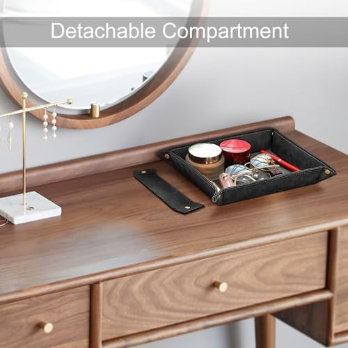 SITHON Valet Tray Desktop Storage Organizer with 2 Compartments - Image 6