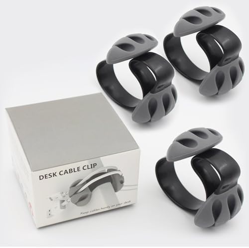 Cable Holder - Cord Organizer - Cable Management Clips - Wire Holder System -3 Packs Multipurpose Cable Clips for Phone Chargers, USB Cables - Home, Office, Nightstand, Desk Organizer - Image 2