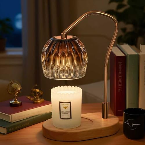 Candle Warmer Lamp with Timer & 4-Level Dimmer, Modern Decor by WYghyronic