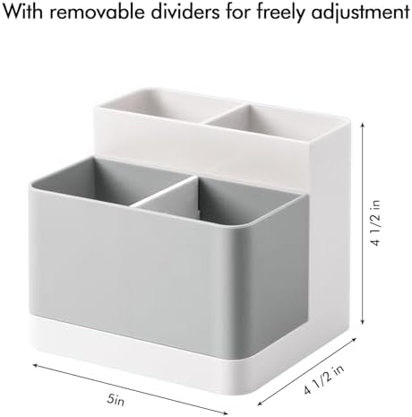 Poeland Desktop Storage Organizer, Pen and Pencil Cases Boxes, Pen or Pencil Holder Box Container for Desk, Office Supplies, Vanity Table - Image 5