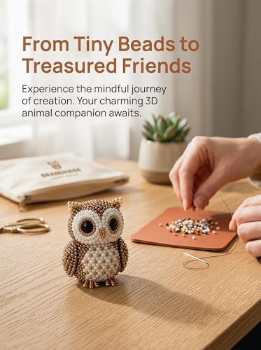 MSYSN 3D Beads Animal DIY Kit, Handmade Bead Craft Kit, with Step-by-Step Tutorials and Accessories, Creative Stress Relief Gift for Adults, Teens and Beginners (A1) - Image 3