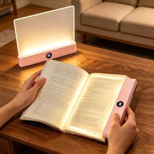 Choudao LED Book Light & Night Light 2 in 1,Dimmable Flat Reading Light by ChoudaoTech