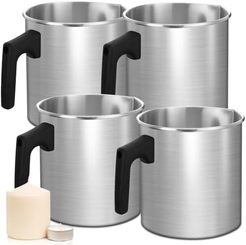 Ziliny 4 Pcs Candle Making Pouring Pot Wax Pouring Pitcher, 1.8 L by Ziliny