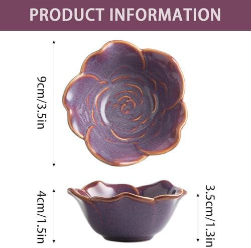 Mecaikru Ceramic Flower Jewelry Dish, 3.5 in Ring Tray with Gift Box & Card - Image 6