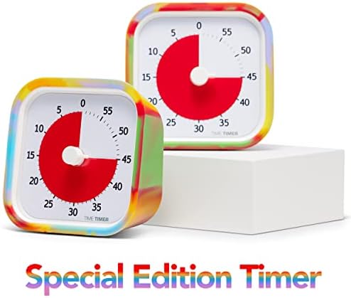TIME TIMER Soft Removable Cover - Special Edition - Compatible with MOD Visual Timer - for Classroom Learning, Elementary Teachers Desk Clock, Homeschool Study Tool and Office Meetings (Tie Dye) - Image 4